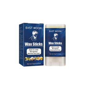 East Moon Men's Hair Wax Stick Broken Hair Care Lasting Styling Natural Fluffy Three-Dimensional Easy Styling Hair Wax Stick