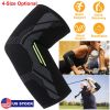 Elbow Support Brace Compression Sleeve Adjustable Arm Support Wrap Guard Bandage Arm Band for Tendinitis Arthritis Bursitis Treatment Workouts Weightl