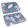 2Pcs Rocking Chair Cushion Upper And Lower Back And Seat Sets with Non-Slip Ties Polyester Fiber Filling Comfortable for Indoor Home Office Car