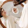 30X Magnifying Mirror With Light 3 Colors Dimmable Brightness Included Tweezer Scissor 
Travel Magnifying Makeup Mirror with Suction Cup 360° Adjusta