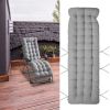 71x22in Chaise Lounger Cushion Recliner Rocking Chair Sofa Mat Deck Chair Cushion