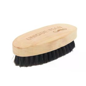 Wooden Hair Beard Brush For Men Natural Wood Comb Boar Bristle Mustache Brush Travel Men's Waves Brush Gifts Birthday Beard Care (Color: A401-C)