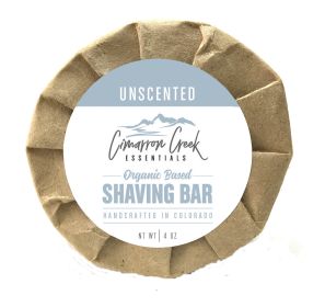 Unscented Organic Shaving Bar Soap 3.2oz (Select Qty: 2 Pack)
